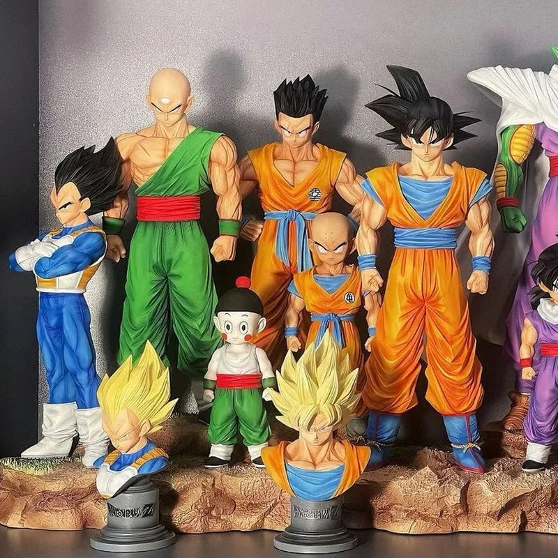 Anime Dragon Ball Kids Krillin Son Gohan Trunks Action Figures PVC Model Collection Desktop Decoration Toys