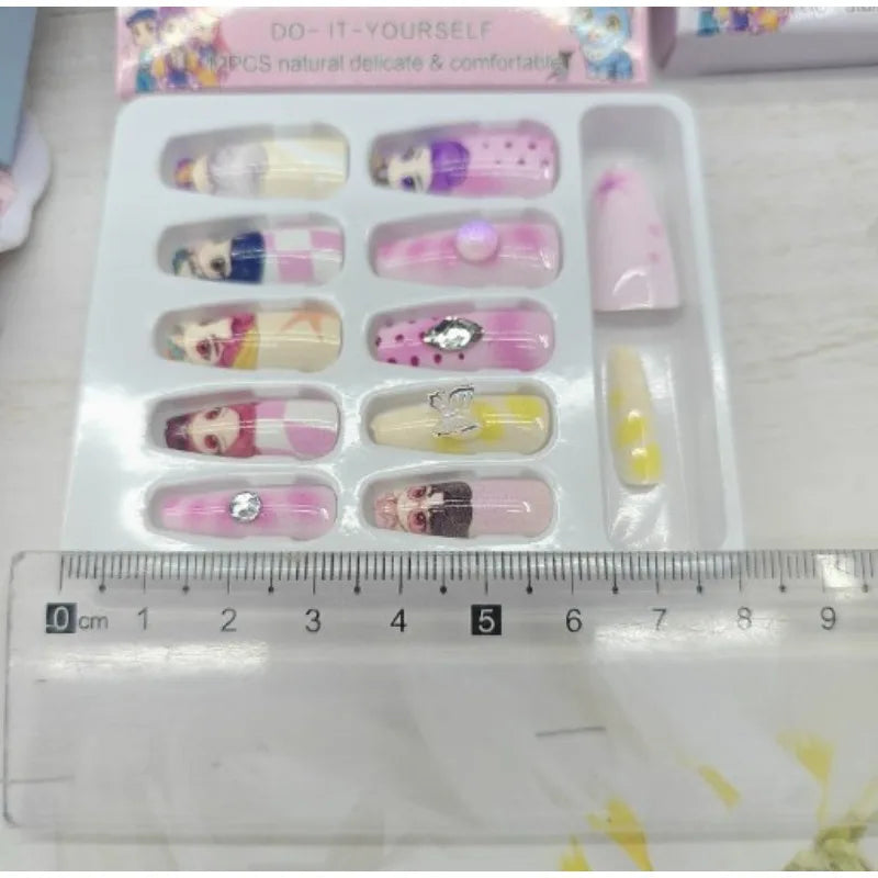 New Hot Kpop Demon Hunter Girl Group Boutique Children's Girls Exquisite Wearable Nail Stickers Toy