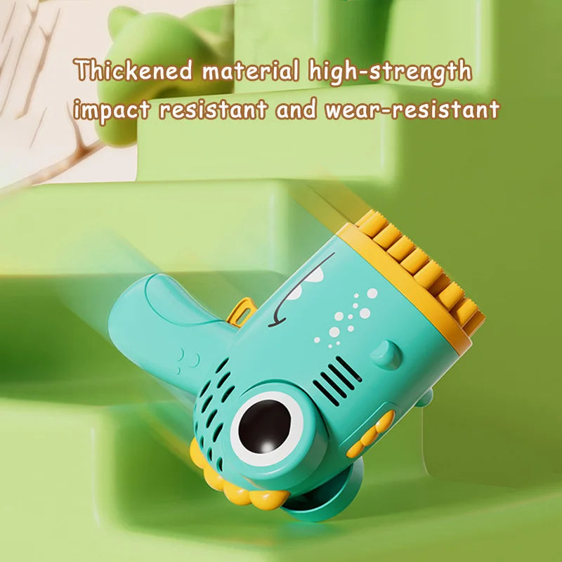 40 Hole Dinosaur Handheld Bubble Machine, Electric Bubble Gun Outdoor Toy