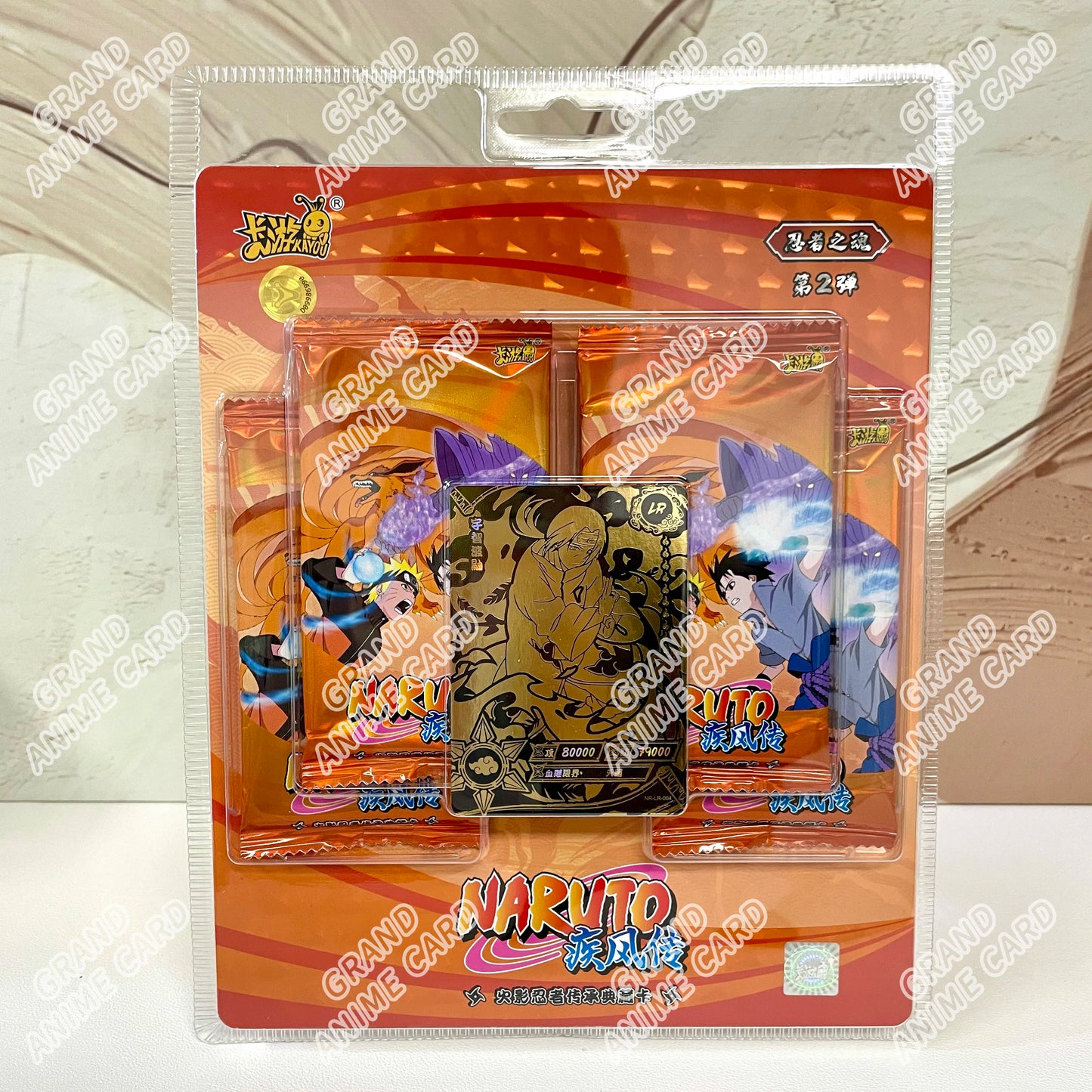 KAYOU Genuine Naruto Cards T2W9 T2W8 Booster Box Anime TCG Rare Ninja World Fight Chapter Collection