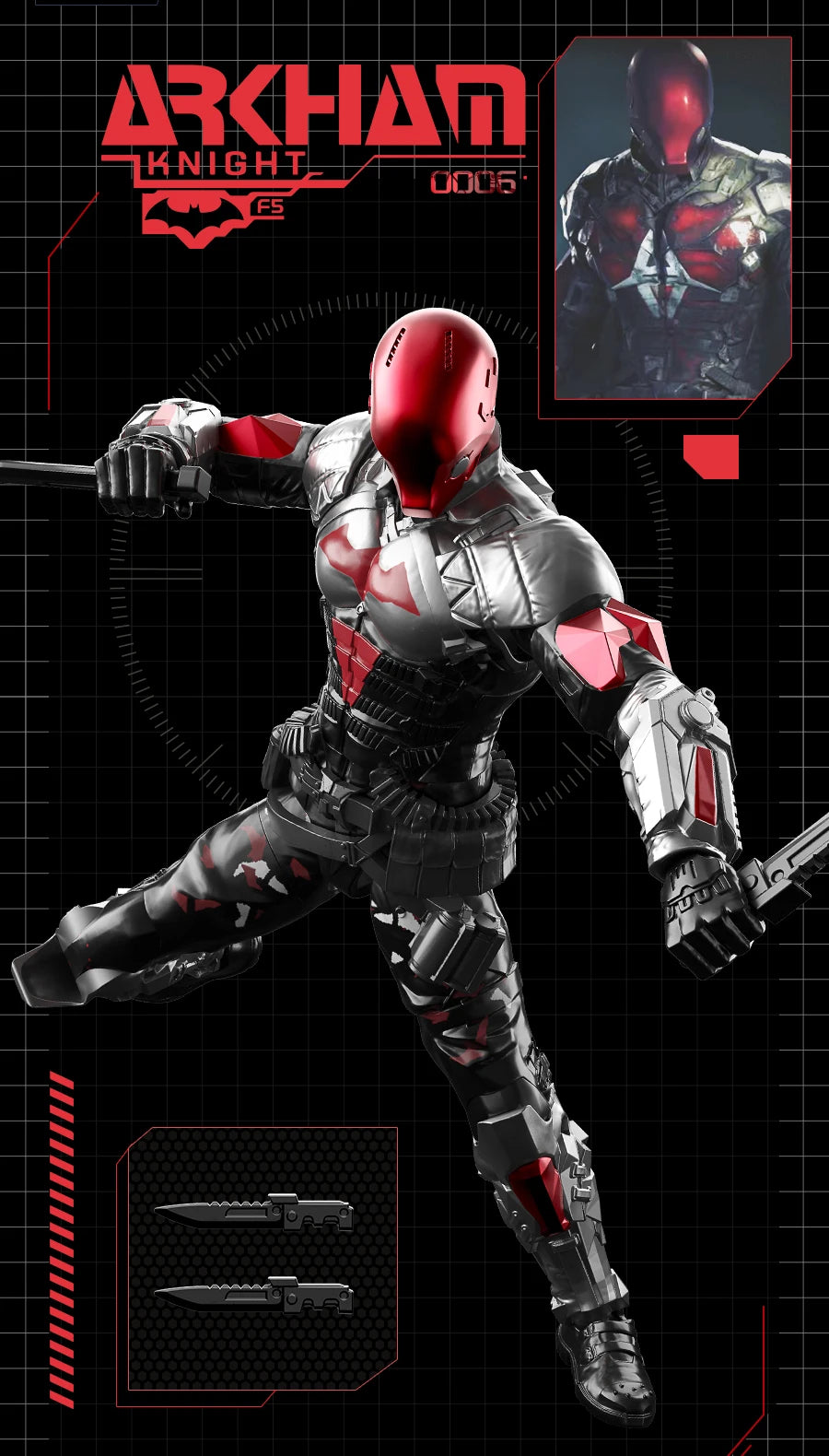 New F5 Batman Arkham Knight Assembled Model Blind Box 7style 10cm Action figures Collection Model Ornaments Toys Gift