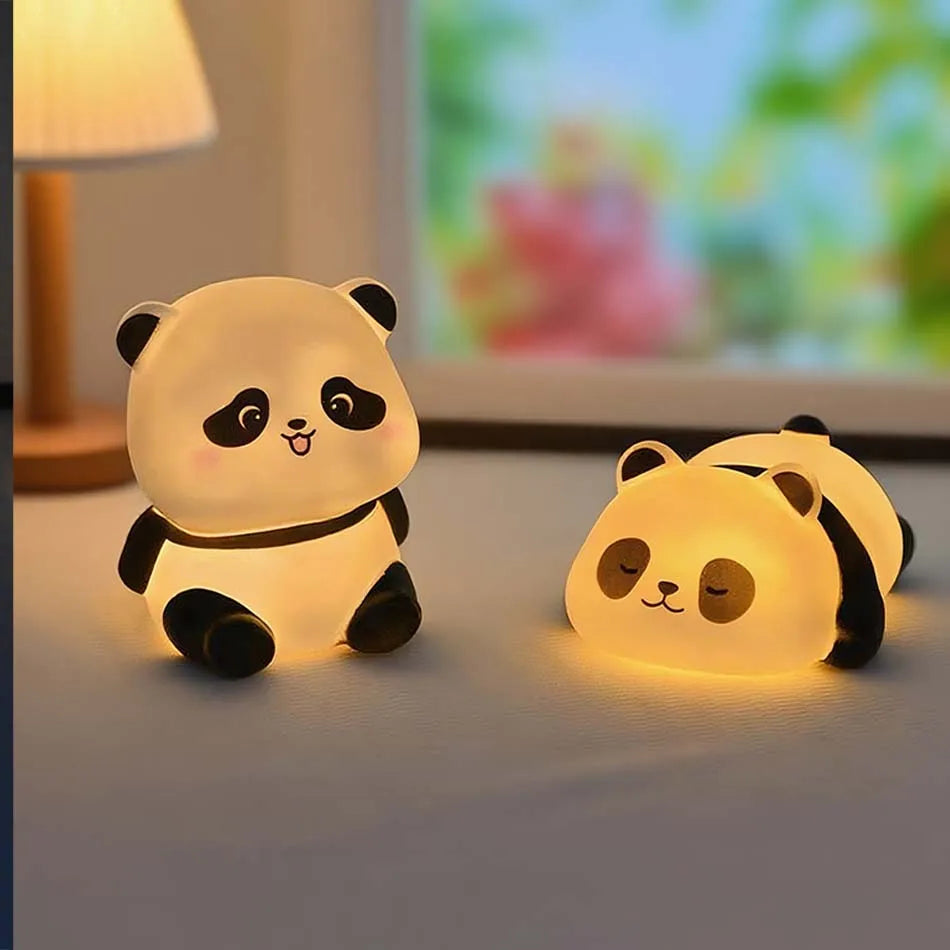 New Panda LED Night Light Living Room Plastic Lamp Bedside Decor