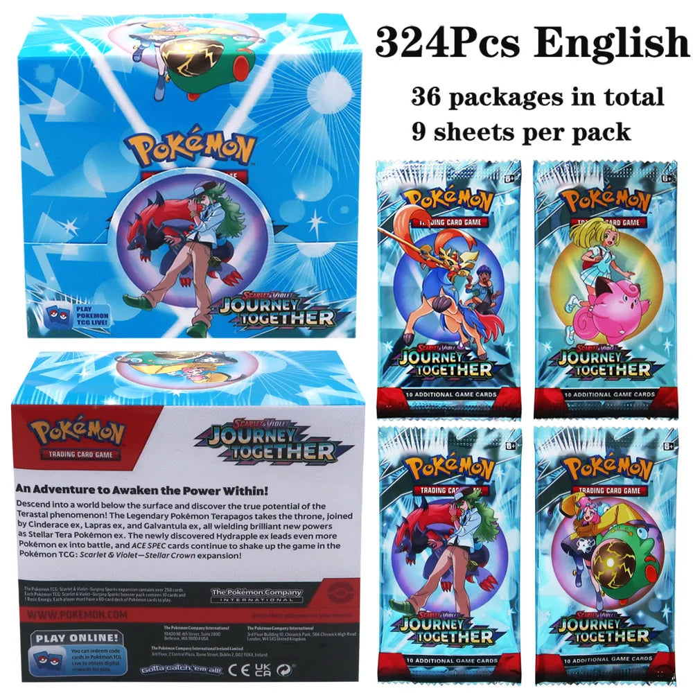324pcs Pokemon TCG: Sword & Shield-Fusion Strike Booster Display Box (36 Packs) Board Game Card DESTINED RIVALS Stellar Crown