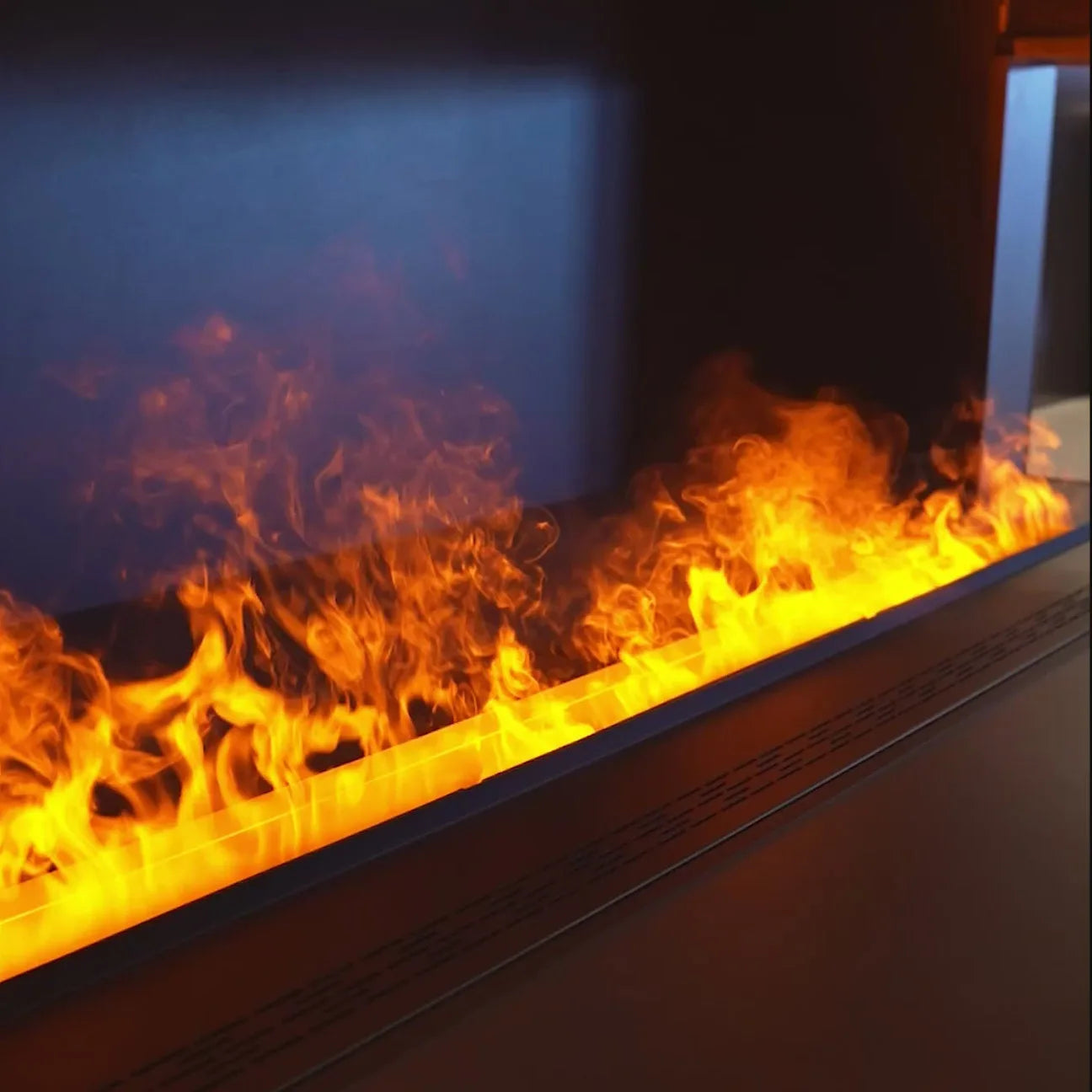 Water Electric Fireplace 3D Remote Control APP Interior Decoration Steam Mist Embedded Realistic Flame