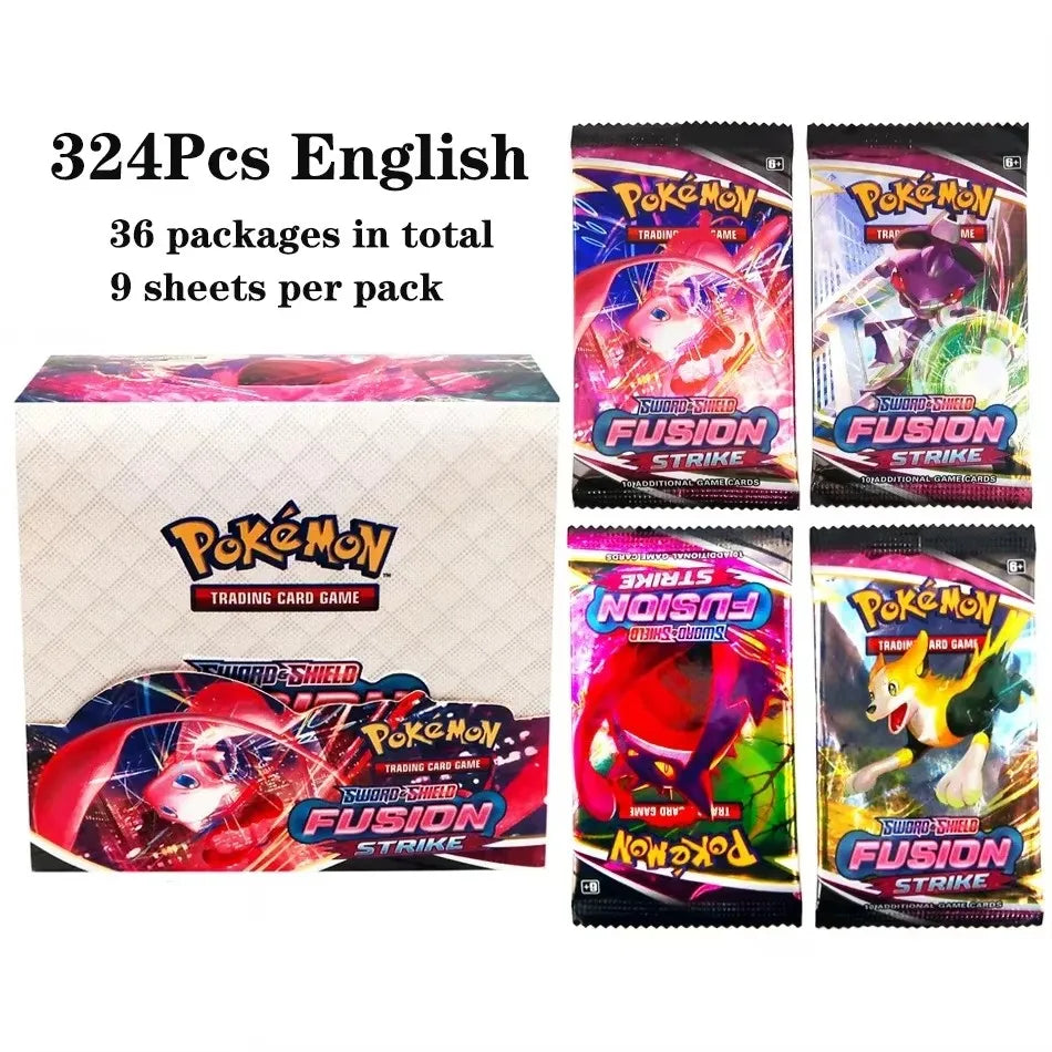 2025 324Pcs Pokemon Cards Sun & Moon Evolutions Unified SHINING Booster Box Collectible Tradiner Card Game toy