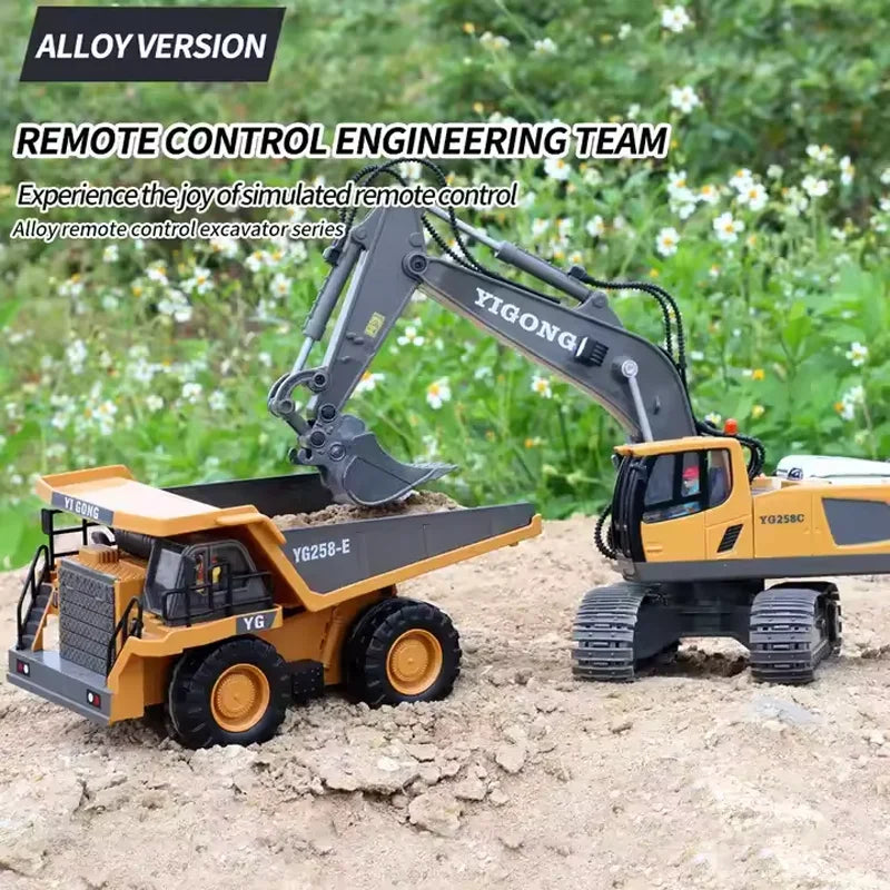 RC Car Children Toy Remote Control Car Excavator Dump Truck Bulldozer