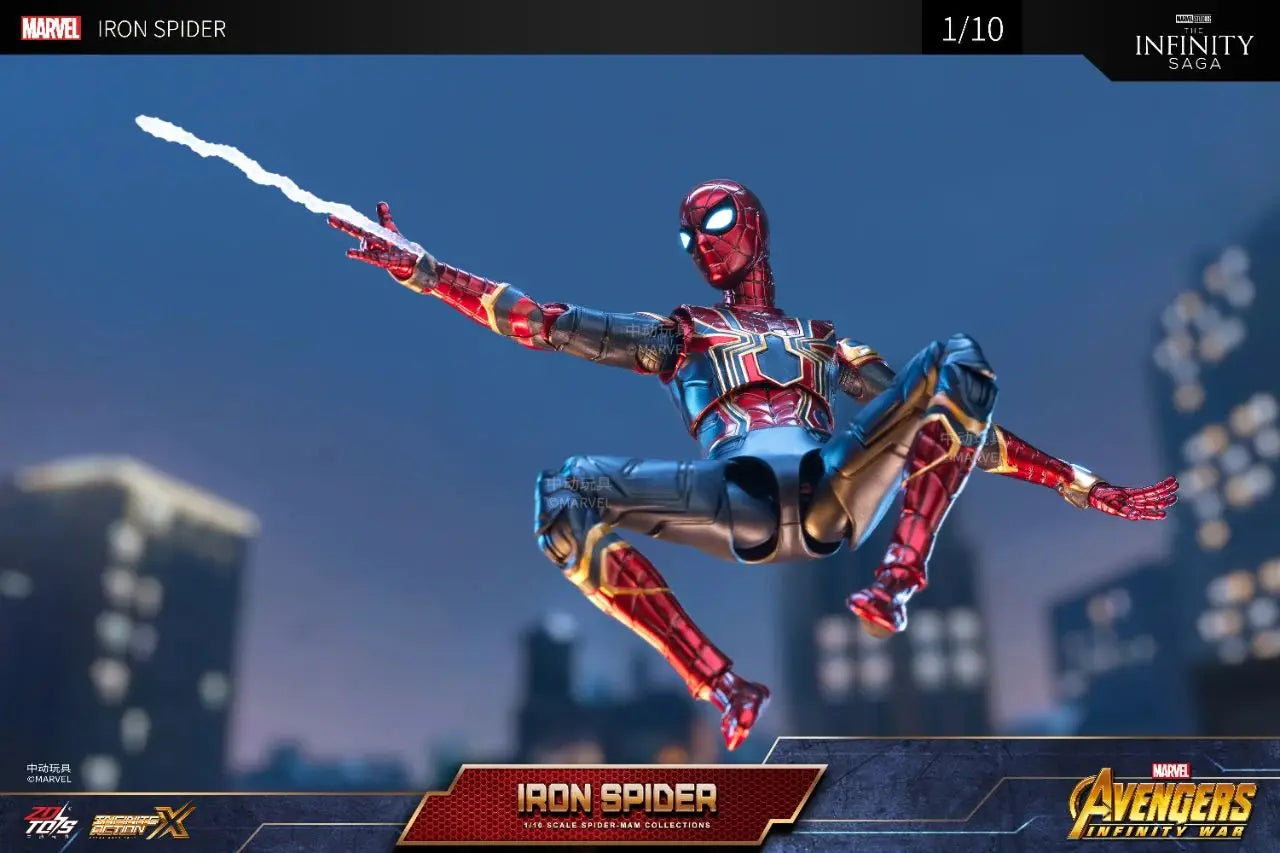 Spider Man No Way Home Action Figure Peter Parker Gold Black Red Model  Adult Collectible Toy