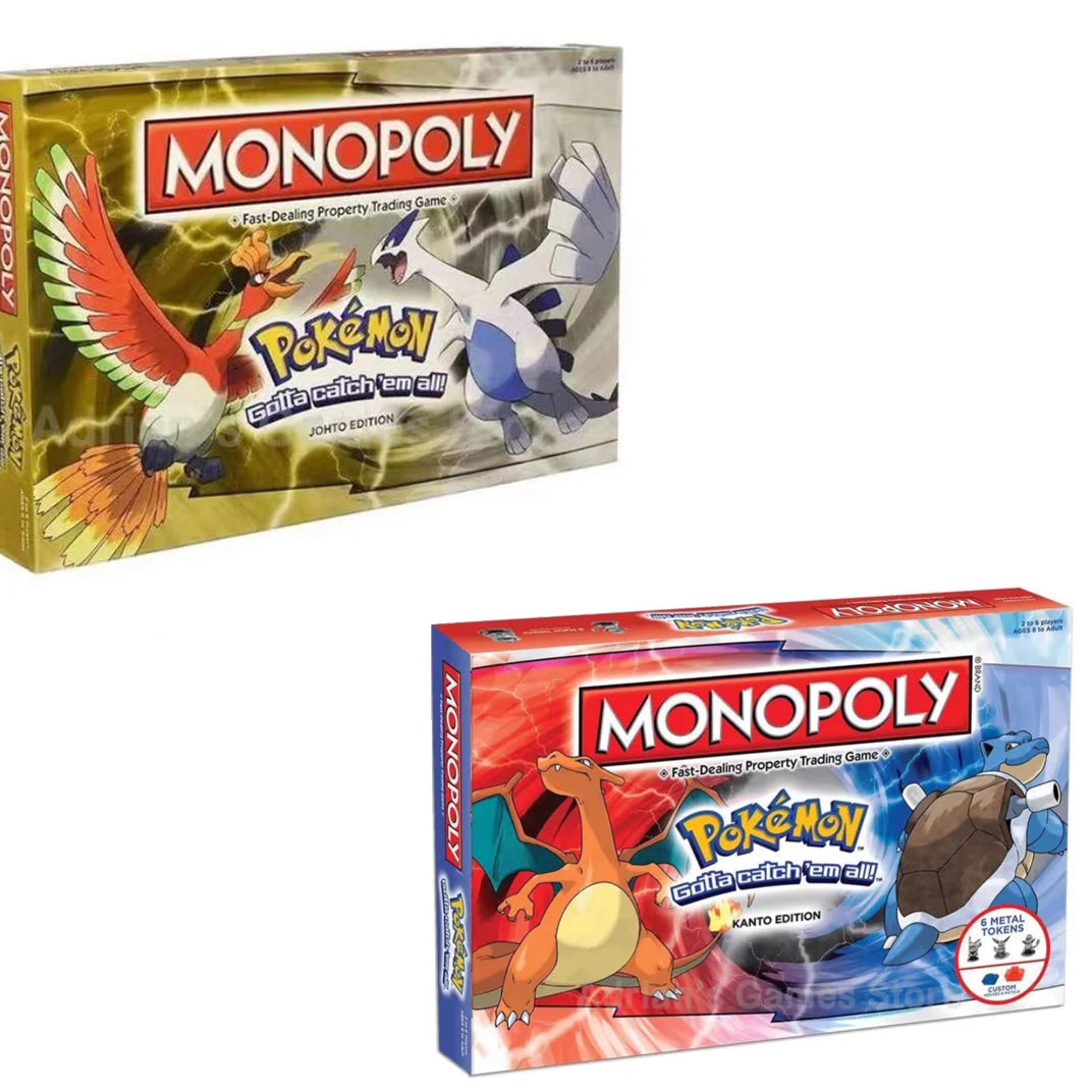 Pokémon City Urban Edition Monopoly Johto Edition Children's Board Game