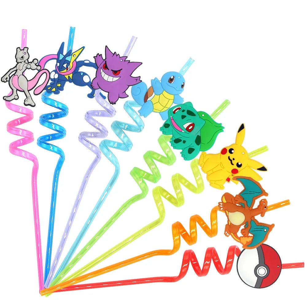 Pikachu Birthday Party Supplies Pokemon Decorations Favor Gifts - Foil Balloons Disposable Stickers Bracel Banner for Fan Events