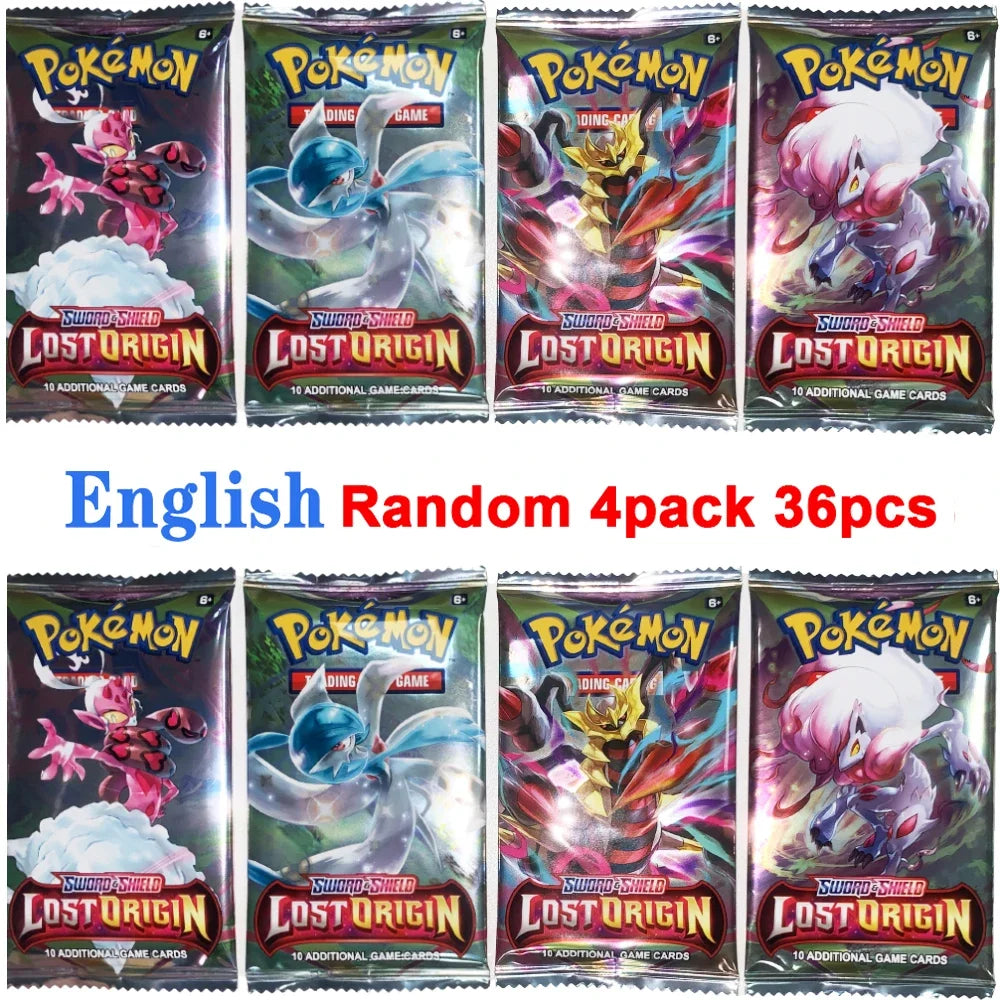 4 Pack Pokemon Cards 151 Team up Sun & Moon Thunder English Trading Card Collectible