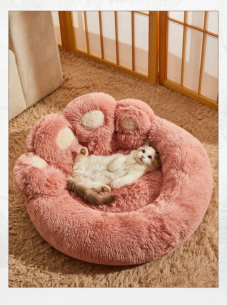 Fluffy Dog Bed Warm Large Pet Products Sofa Baskets Pets Kennel