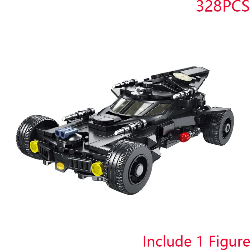 Superhero Dark Knight Bat VS Joker Harley Quinn Supercar Action Figure