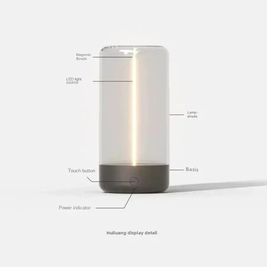 Portable quantum wire ambient magnetic light Type-C charging, for bedroom, study, Christmas gift
