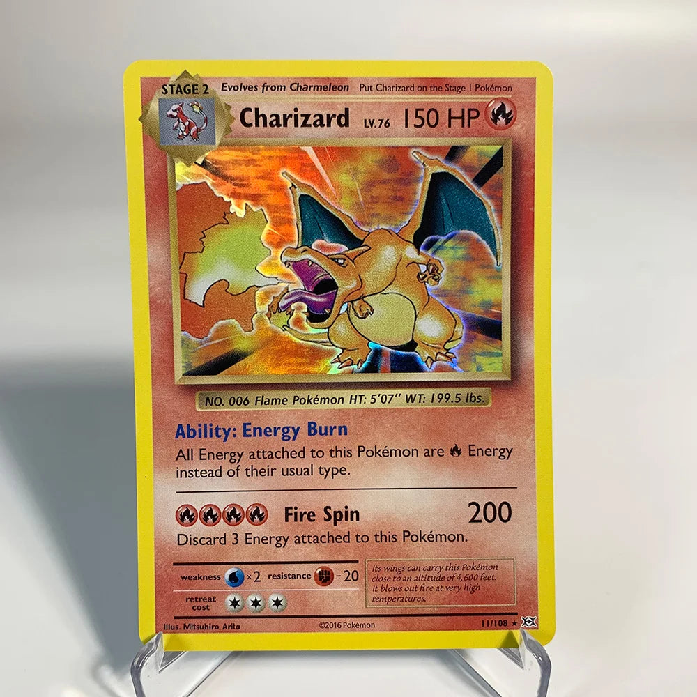 Charizard Pokemon Cards Shining CHolographic Ex GX VMX Hobbies Rare Collection