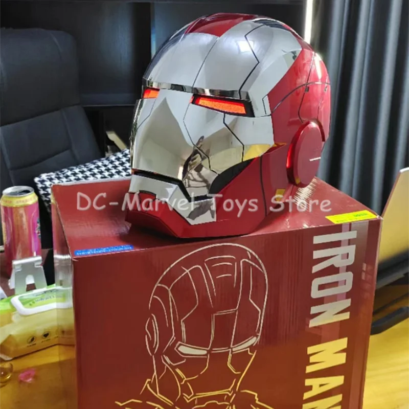 Iron Man Autoking 1/1 Mk5 Automatic Helmet Mask With Led Light Gift Toy