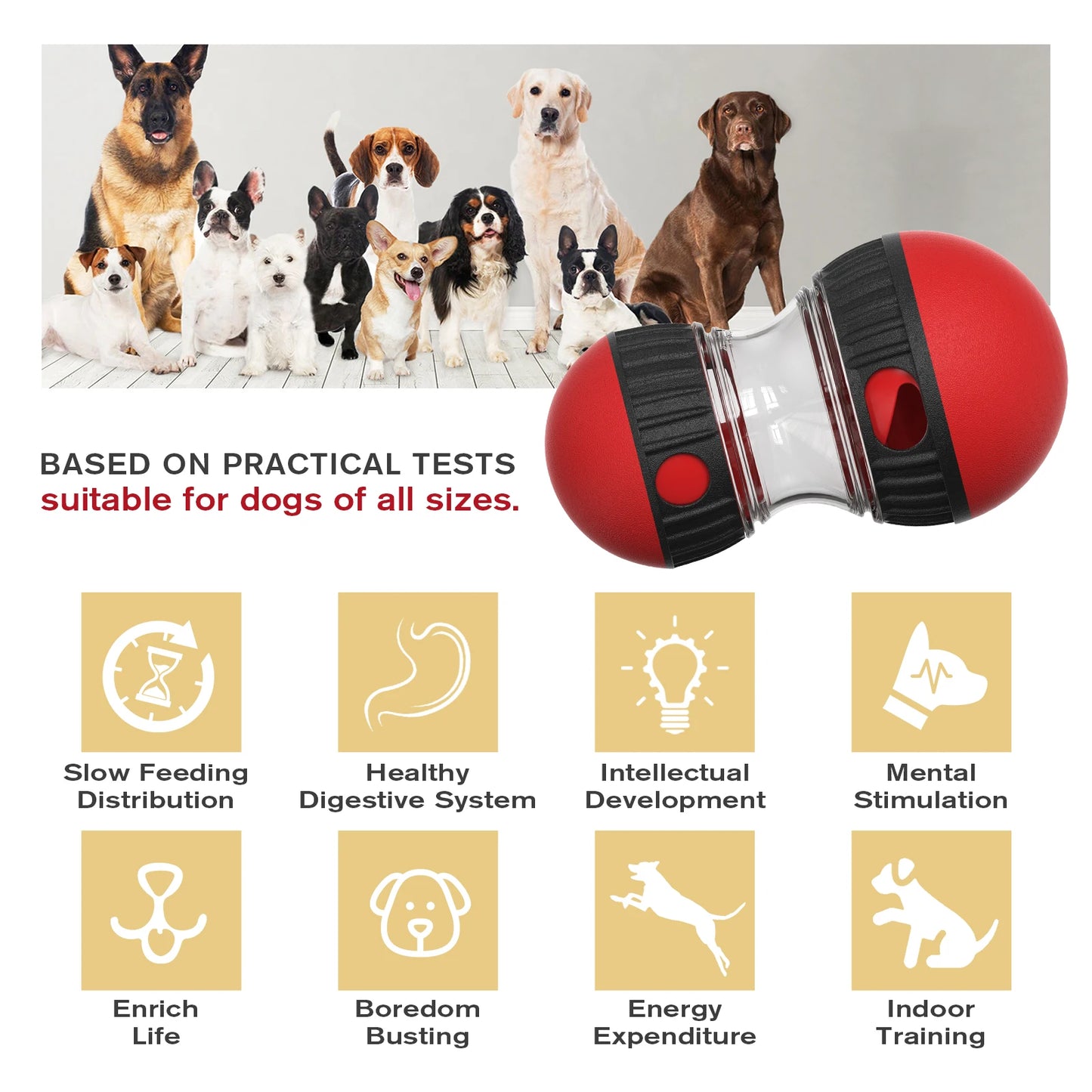 Dog Toy For Small Medium Large Dogs Cats Slow Feeder Pet Improve IQ Indoor Training Puppy Toys  Chihuahua Beagle Pet Supplies
