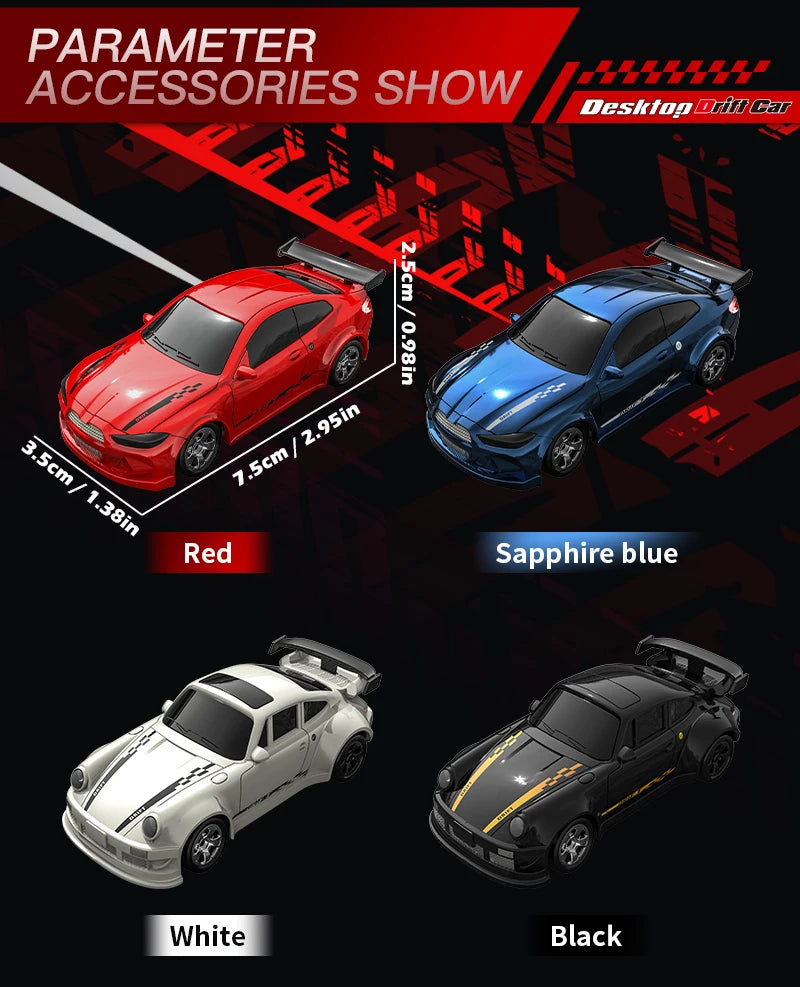 2025 New Kf20 1:64 Drift Rc Car Full Proportions Desk Competition Toy Ideal Gifts