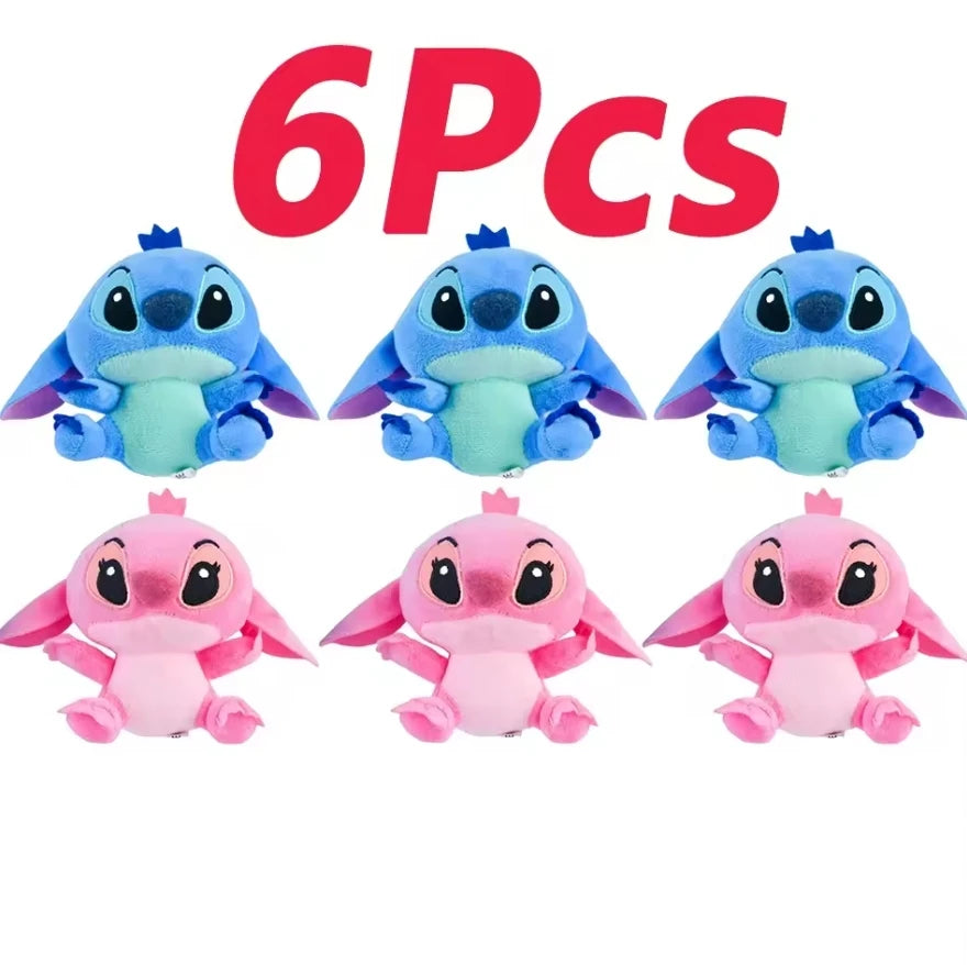 12cm 20cm 25cm Stitch Stuffed Plush Models Cartoon Dolls Anime Toys