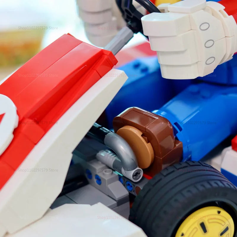 2025New Standard Racing Kart Building Blocks 1972pcs DIY Creative Educational Toy Set for Kids