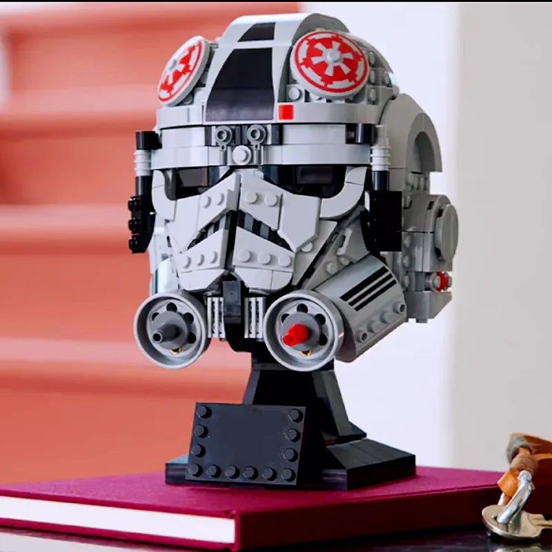 2025 Space War The Mandalorian Helmet Scout Dark Trooper Darth Vader 75429 Building Blocks Desk Decoration