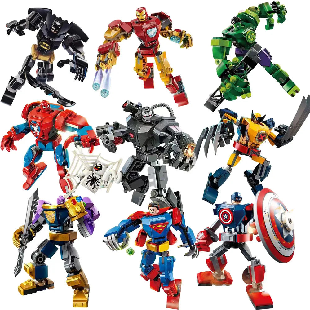 Superhero Bricks Avengers Assemble Compatible Action Figure Toy Building Blocks Model Ornament