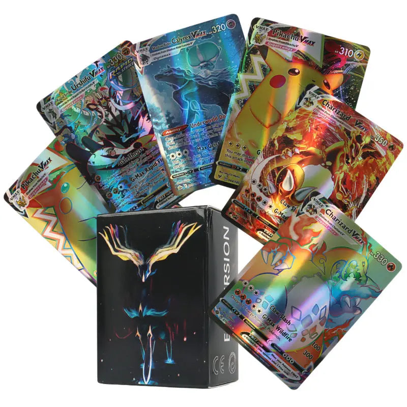 New Holographic Pokemon Cards Scarlet Violet 80Vmax 20EX English Letter Pokemon Trading Card