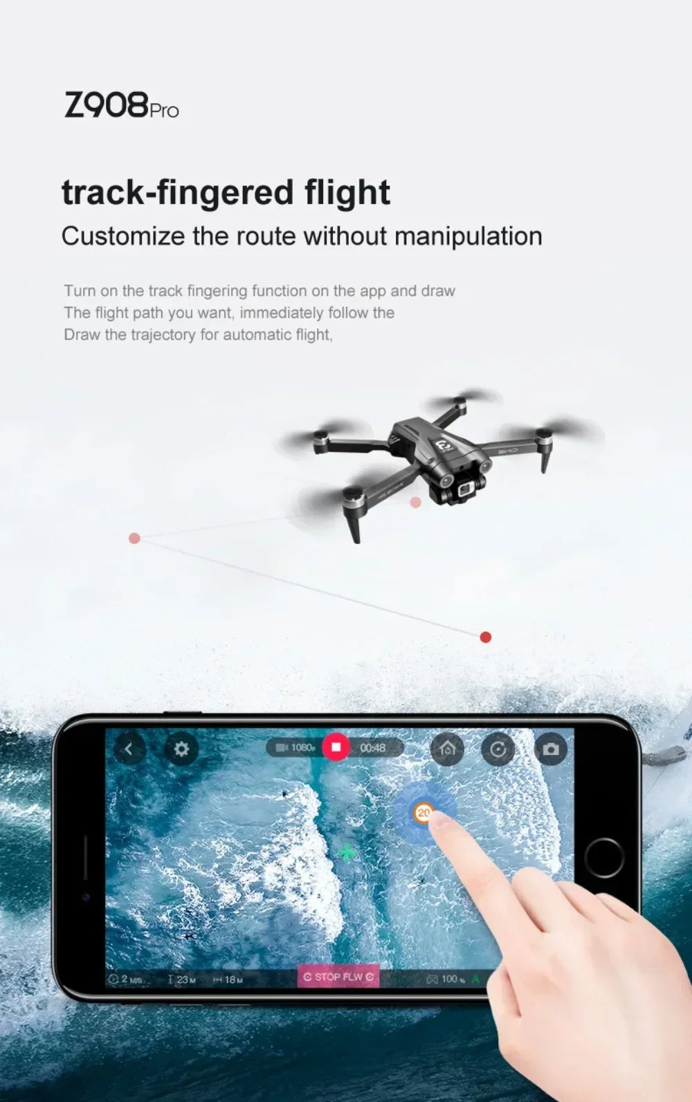 4K Drone Professional 8K GPS Drone Optical Flow 3sided Obstacle Avoidance Quadcopter RC Toys