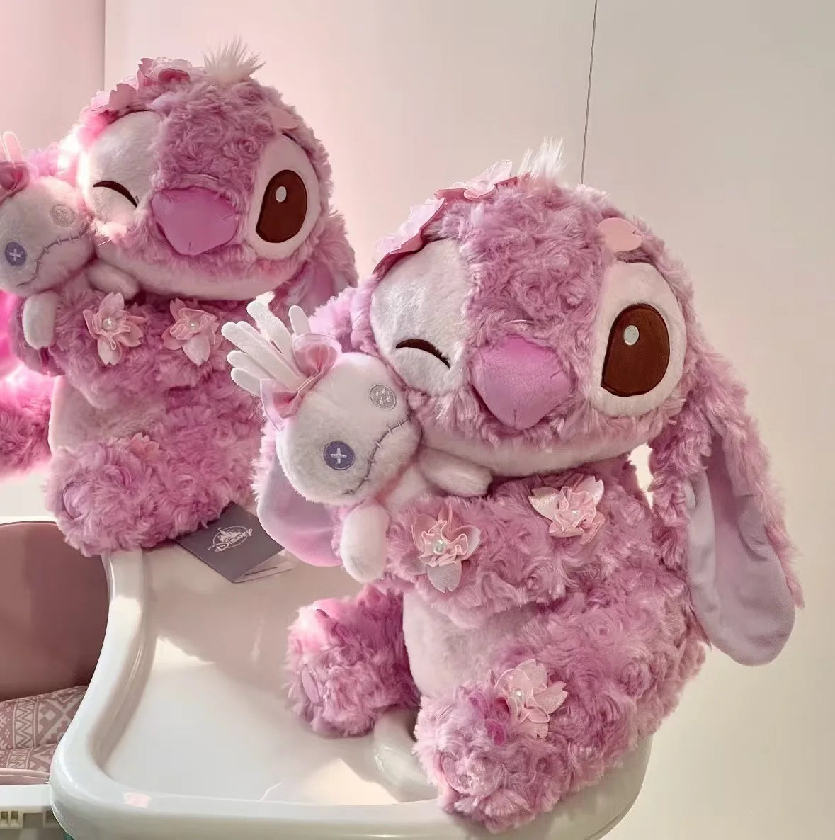 Miniso Disney Stitch Series No.12 Stitch Sitting Doll Hoodie Strap Pants Doll Cute