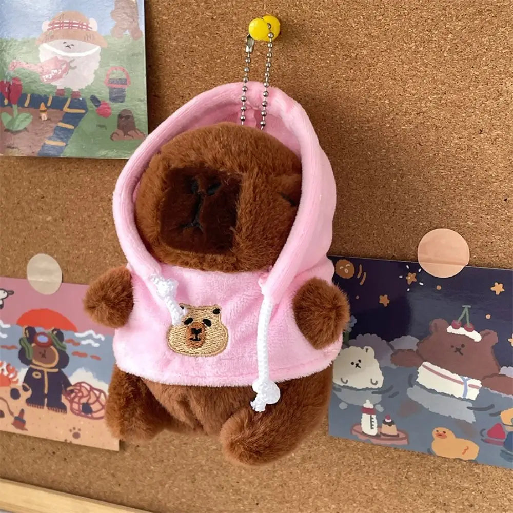 Cute Capybara Plush Toy Hoodie with Wings Simulation Doll Small Size Stuffed Animals