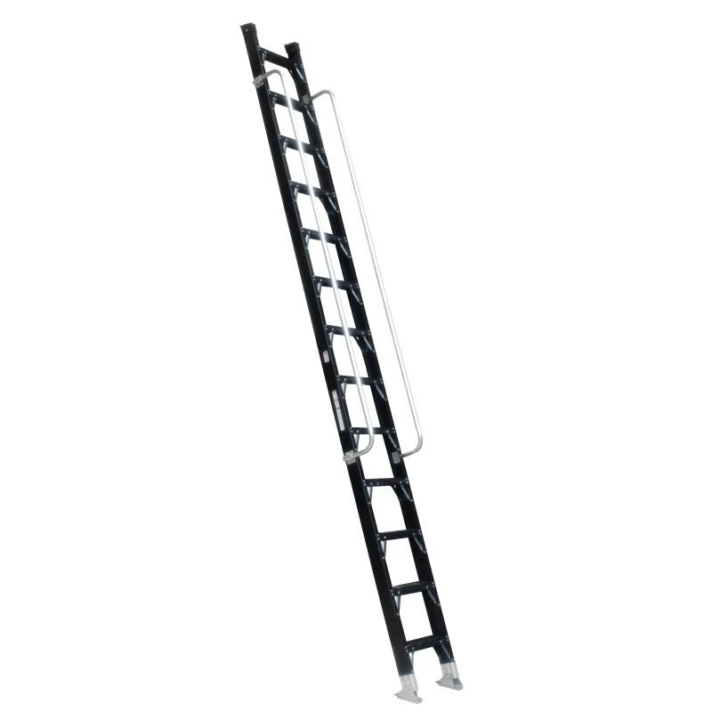 EN61478 Fiberglass Single Section Straight Strengthen Step Support And Handrail Ladder For Electricians
