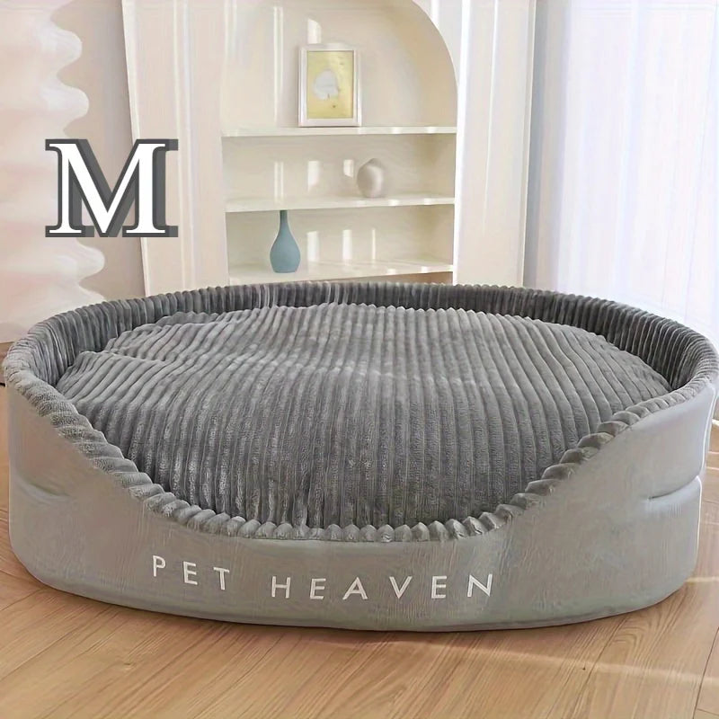Super Soft Chew Resistant Dog Bed, Luxury Plush Thickened Mat, Machine Washable All Season Pet Sofa Cushion for Small Large Dogs