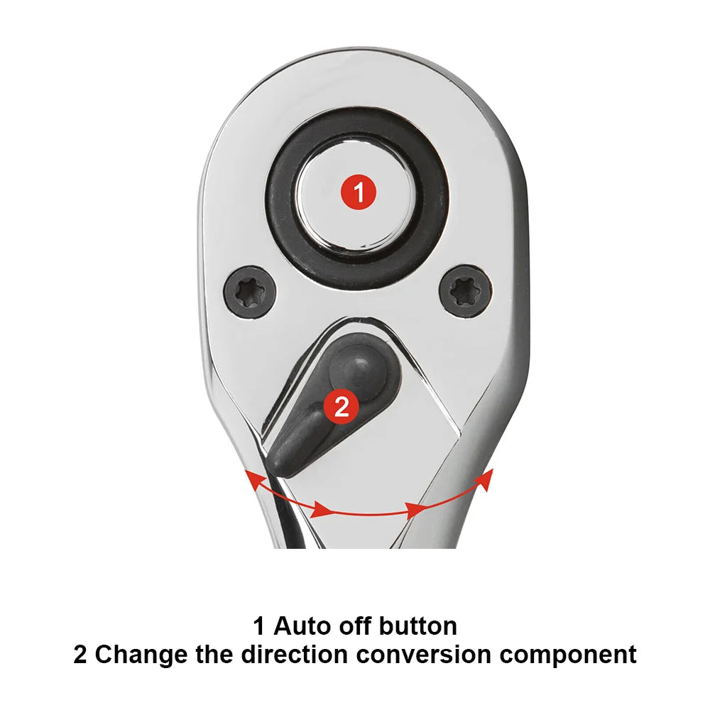 108pcs Socket Wrench Set Car Repair Tools Ratchet Spanner Wrench Set Ratchet Spanner Screwdriver Bits