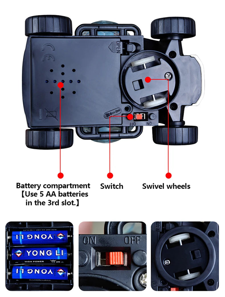 Car Toys Music Lighting Automatic Obstacle Avoidance Electronic Car