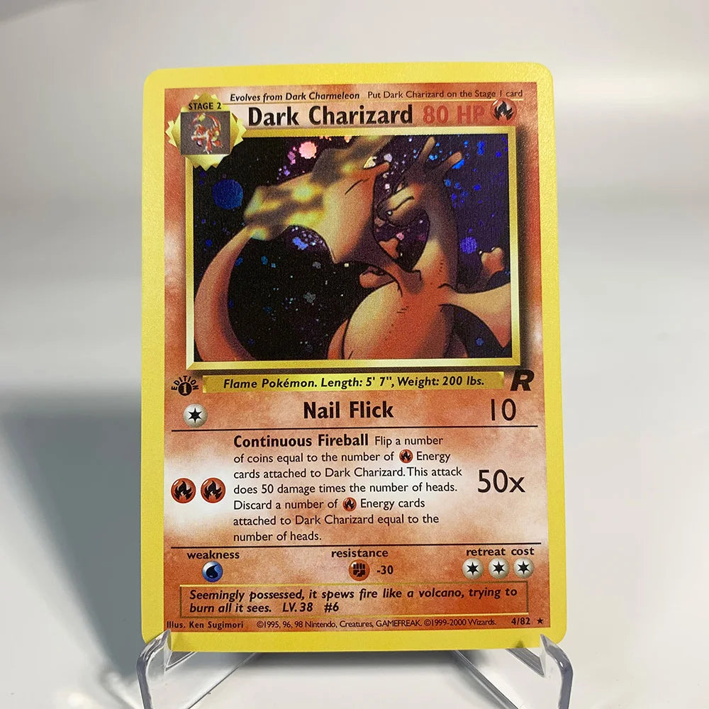 Charizard Pokemon Cards Shining CHolographic Ex GX VMX Hobbies Rare Collection