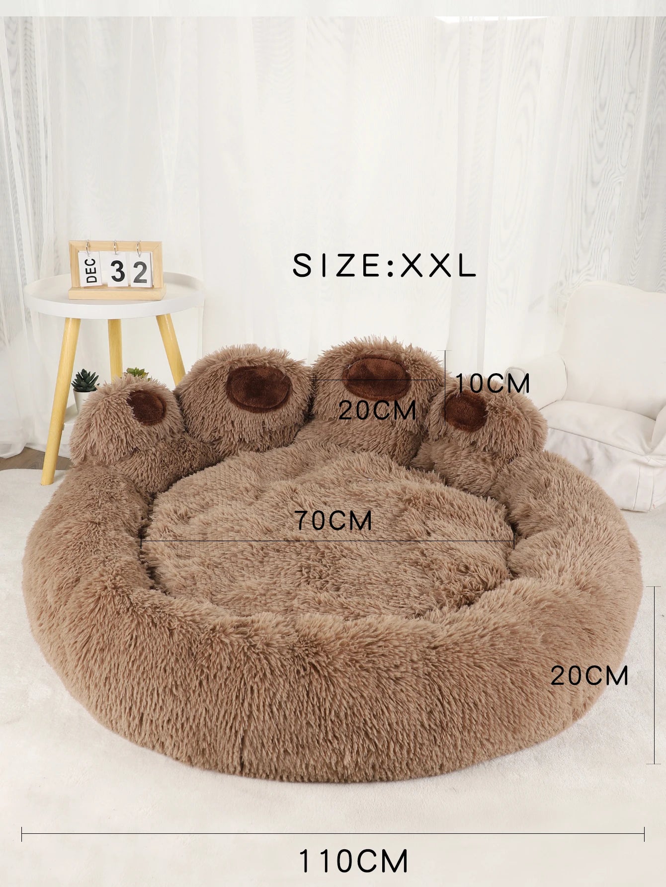Fluffy Dog Bed Warm Large Pet Products Sofa Baskets Pets Kennel