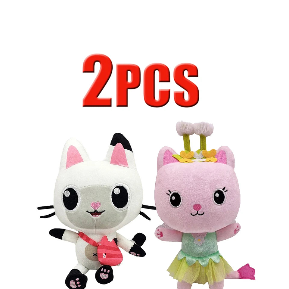 25cm 7-piece Gabby Doll House Plush Toy Perfect Kids Christmas Gift