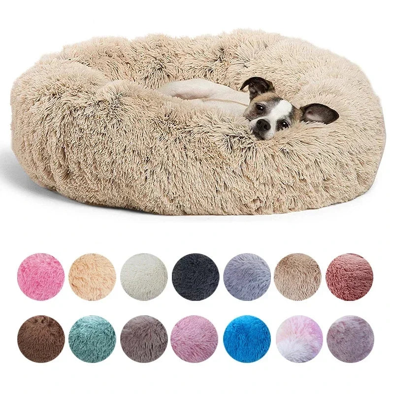 40-90cm 6 Sizes Round Super Soft Pet Bed for Large Dog & Cat