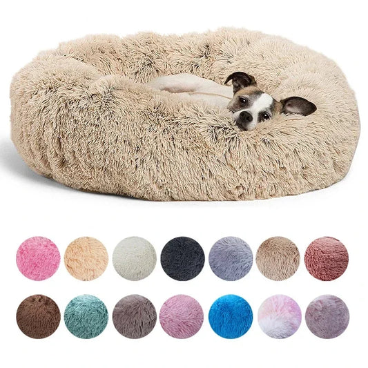 40-90cm 6 Sizes Round Super Soft Pet Bed for Large Dog & Cat