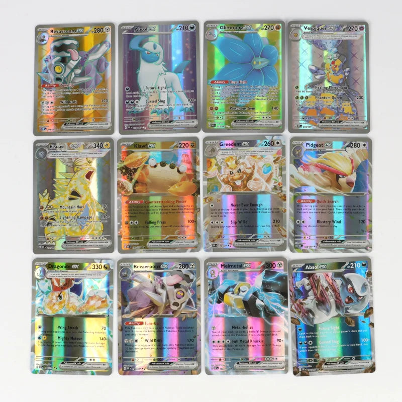 60/100Pcs English Pokemon Card 1996 Year Shining Charizard Pikachu Mewtwo trade Card Kids Pokemon Toy