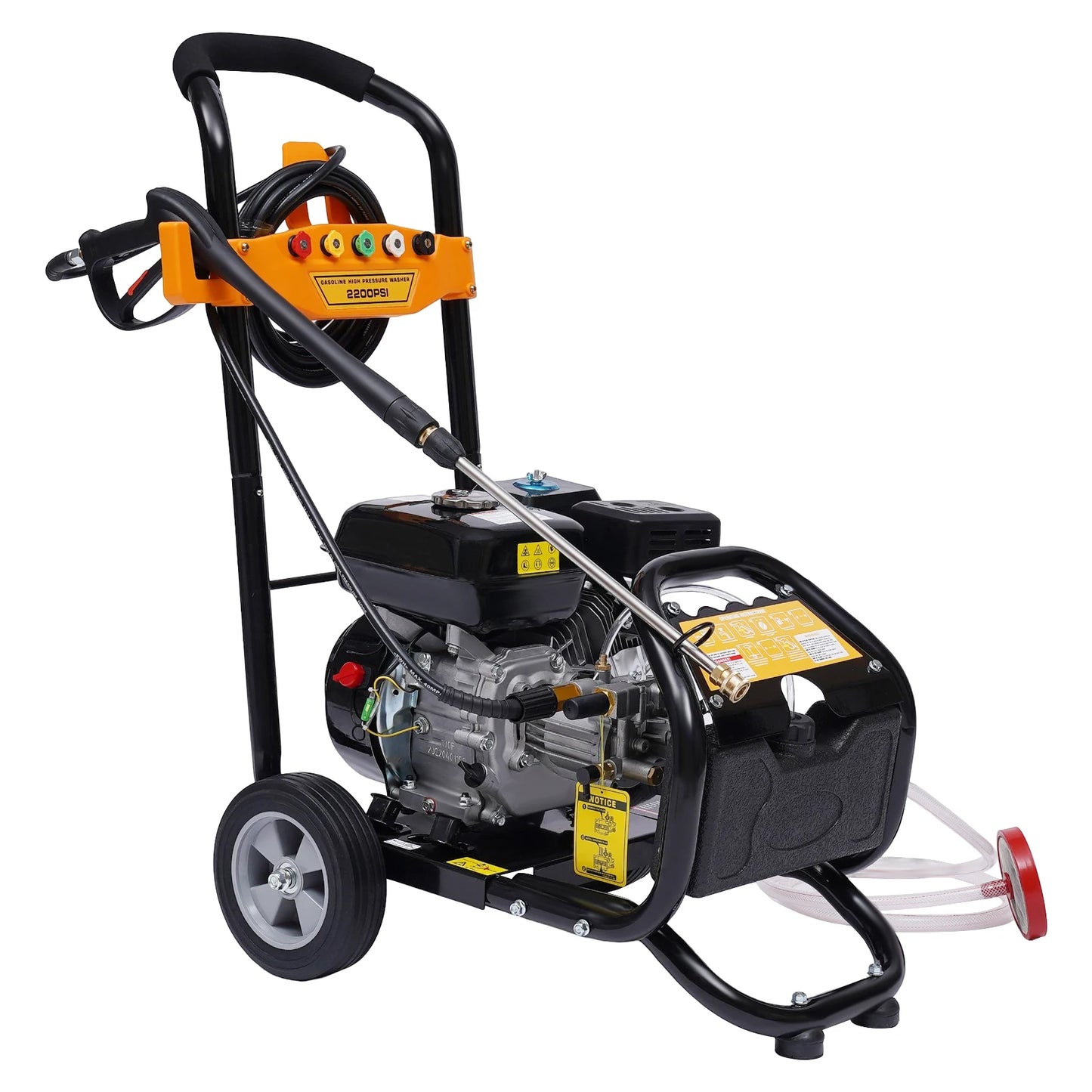 High Pressure Washer 7.5Horsepower 150Bar Gun Cleaning Machine w/ 5Nozzles Complete Kit