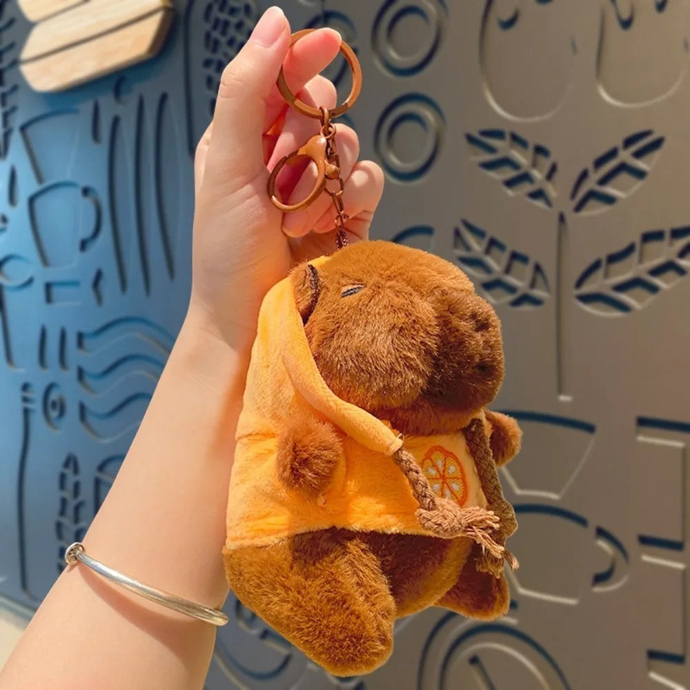 Cute Capybara Plush Toy Hoodie with Wings Simulation Doll Small Size Stuffed Animals