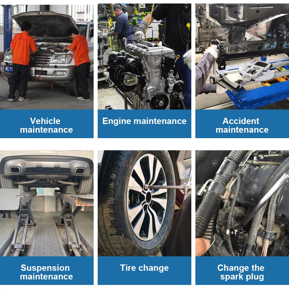 108pcs Socket Wrench Set Car Repair Tools Ratchet Spanner Wrench Set Ratchet Spanner Screwdriver Bits