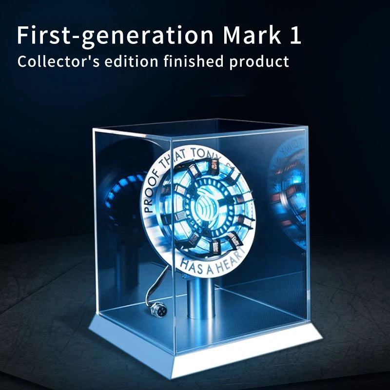 Stark MK1 Metal Alloy USB LED Lamp - Voice Control, PVD Surface, 18cm, Proof Tony Stark Has a Heart, Gift for Fans