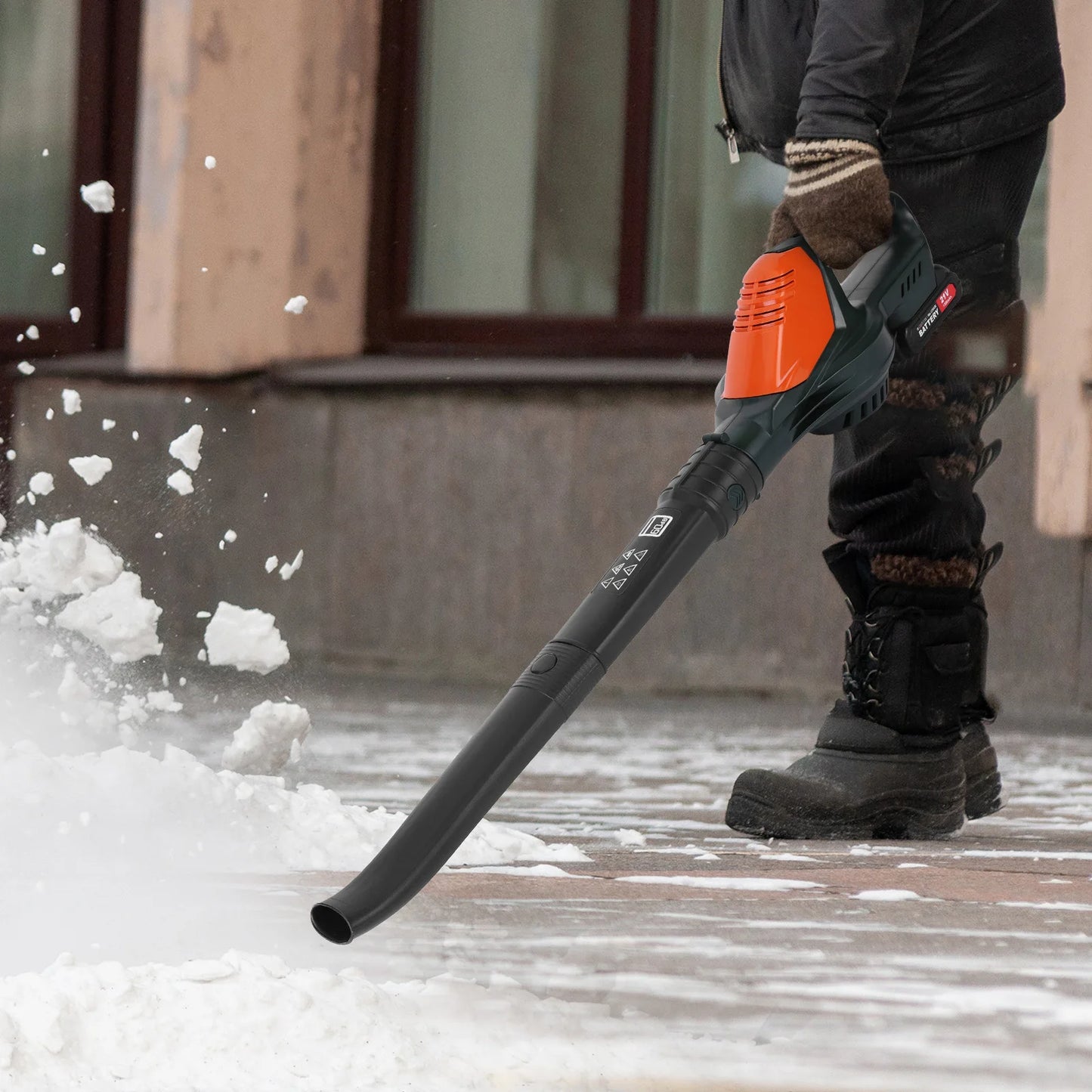 Cordless Leaf Blower 16500RPM Portable Leaf Shredder Lightweight