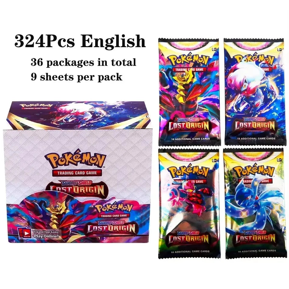 2025 324Pcs Pokemon Cards Sun & Moon Evolutions Unified SHINING Booster Box Collectible Tradiner Card Game toy