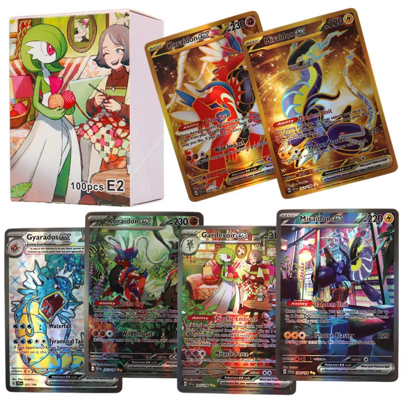 New Holographic Pokemon Cards Scarlet Violet 80Vmax 20EX English Letter Pokemon Trading Card