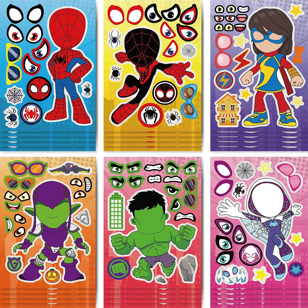 Spidey And His Amazing Friends Party Supplies Kids Favor Gift Stampers Stickers Spiderman Christmas Party Decor Bags Stuffer