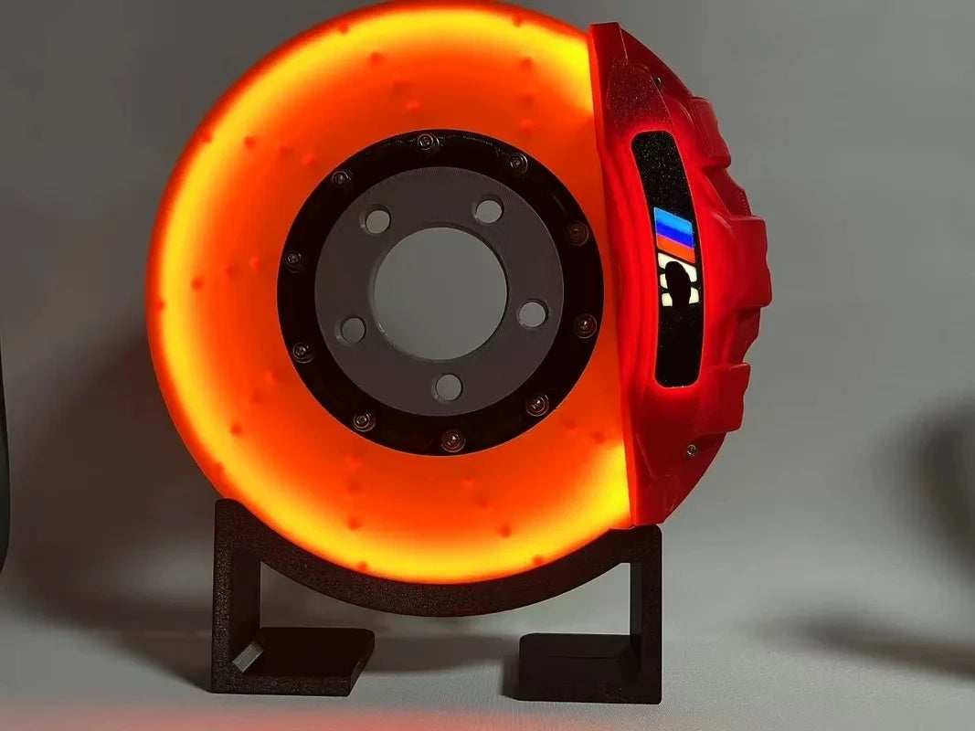 Creative Diy Brake Disc Modified Led Atmosphere Lights Handmade Desktop Wall-Mounted Night Light
