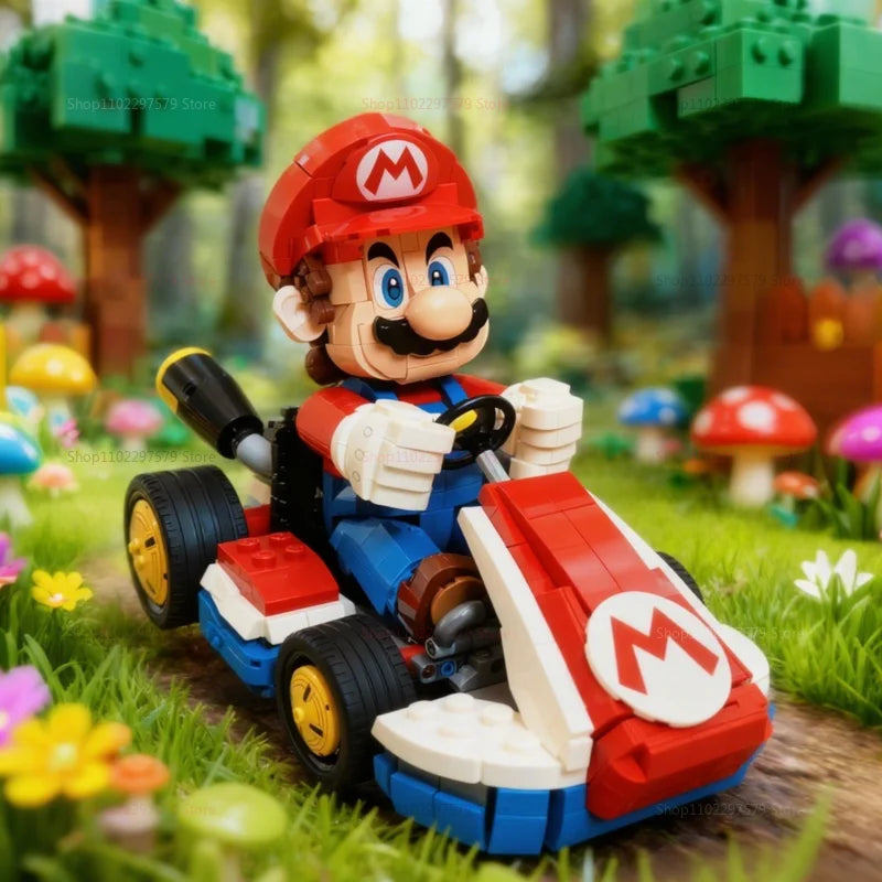 2025New Standard Racing Kart Building Blocks 1972pcs DIY Creative Educational Toy Set for Kids