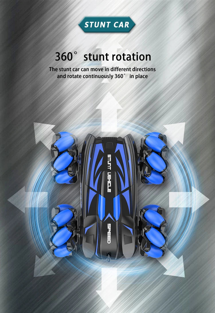 F1 RC Drift Car With Music Led Lights 2.4G Glove Gesture Radio Remote Control Spray Stunt Cars